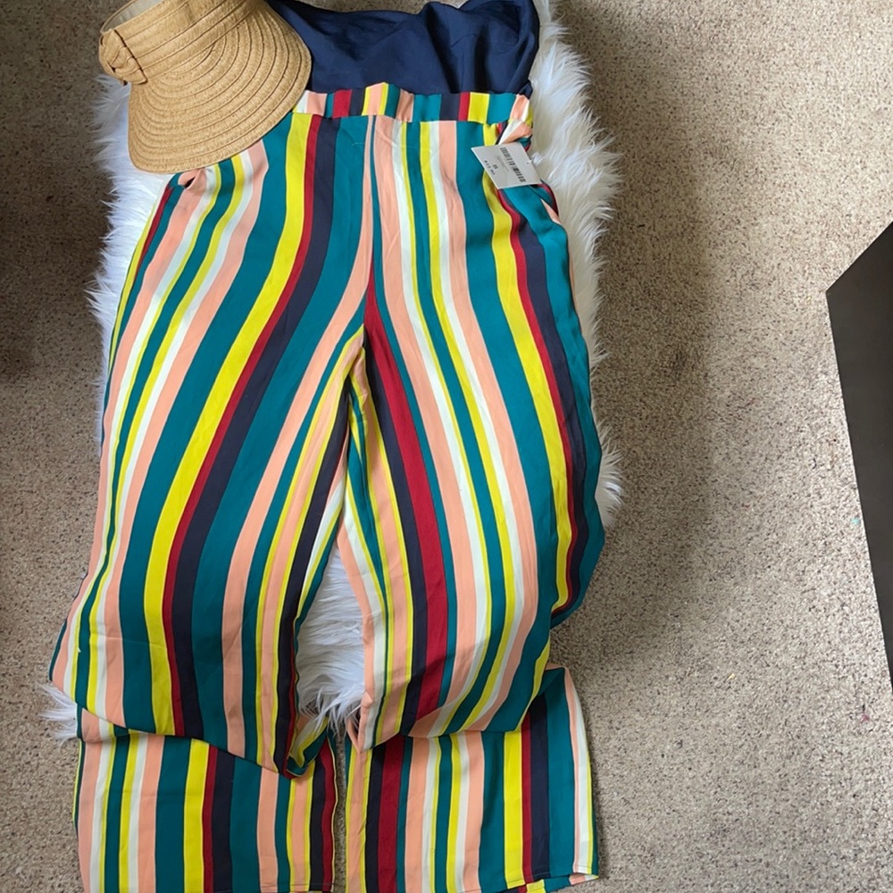 Long woven vacation pants